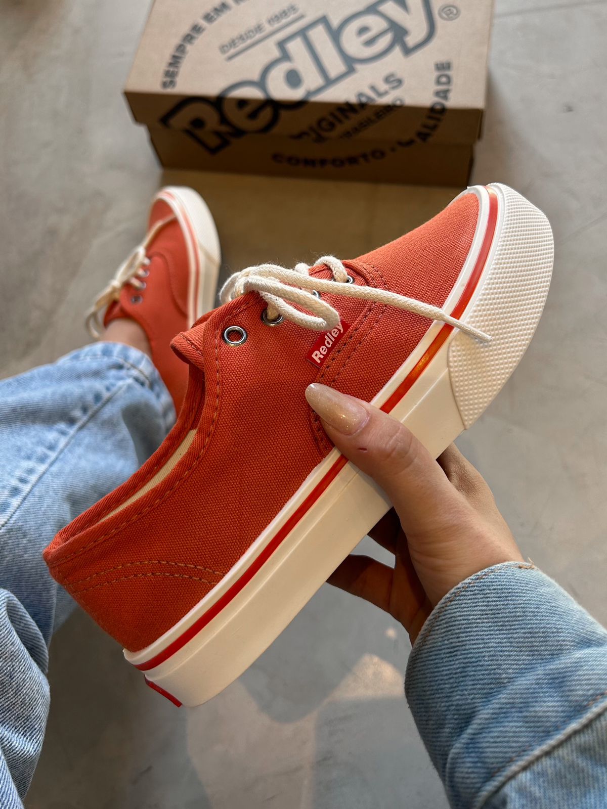 Fashion tenis da redley vermelho