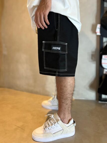 Bermuda Hype Preto/Branco