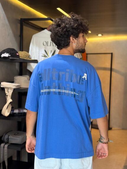 Camiseta Alltribe Over Overlay Azul