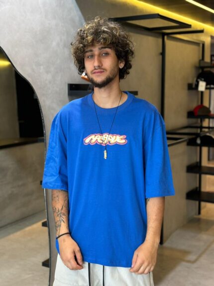 Camiseta Approve Over Blur Dog Azul