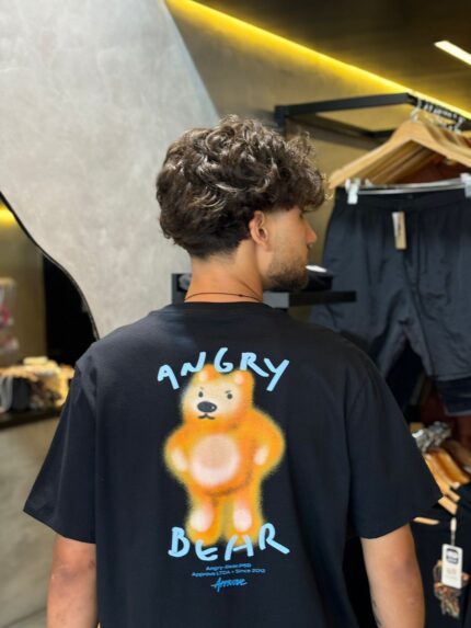 Camiseta Approve Angry Bear Preto