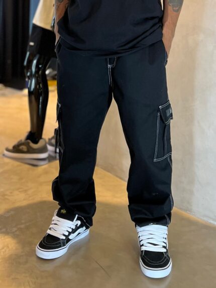Calça JR Cargo Black Hyps Preto