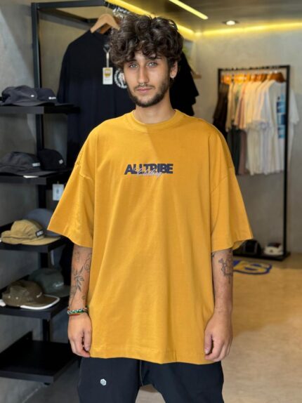 Camiseta Alltribe Focus Mostarda
