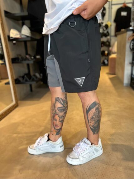 Shorts Approve 7Inches Broken Design Preto