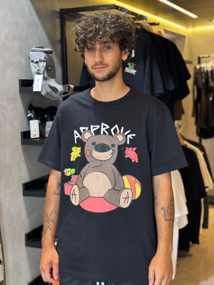 Camiseta Approve Bold Only Rag Bear Preto