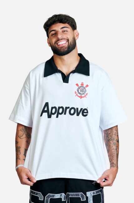 Polo Approve X Corinthians Branco