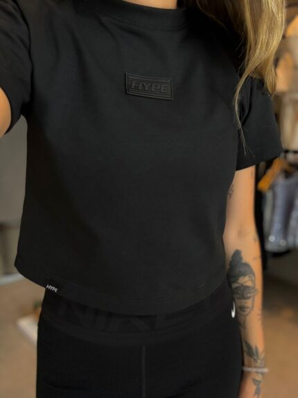 Cropped Hype Tag Preto