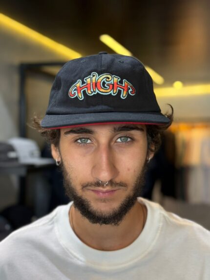 Boné High 6 Panel Angel Black