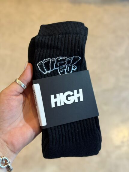 Meia High Graff Black