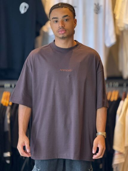 Camiseta Approve Huge Monochromatic Marrom
