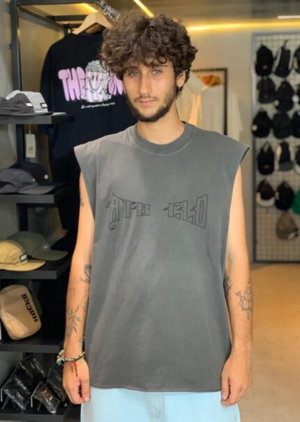 Regata Alltribe Muscle Witchy Preto Estonado