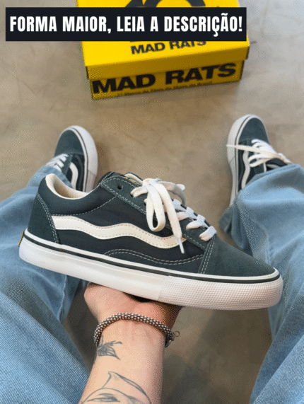 Tênis Mad Rats Old School Azul Petróleo