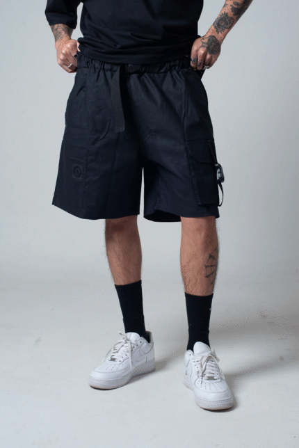 Shorts Alltribe Cargo Zip Pocket Preto ||