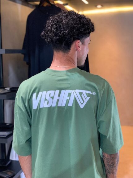 Camiseta Vishfi Basic Line Two Logo Verde
