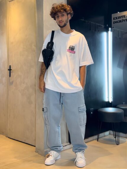 Calça JR Cargo Reta Jeans
