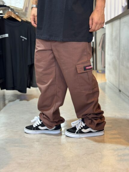 Calça YourFace Cargo Marrom