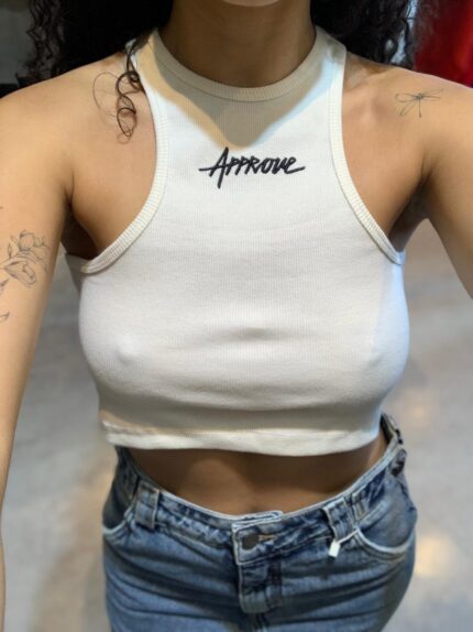Regata Cropped Approve PeaceAndLuv Off White