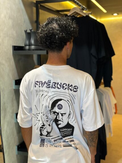 Camiseta Fivebucks Telepathy Branco