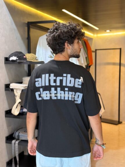 Camiseta Alltribe Over Overlay Preto